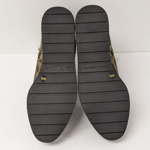 Lucky Brand Karmeya Ankle Boots, Green Camo, Women's 6 M - Picture 6 of 7